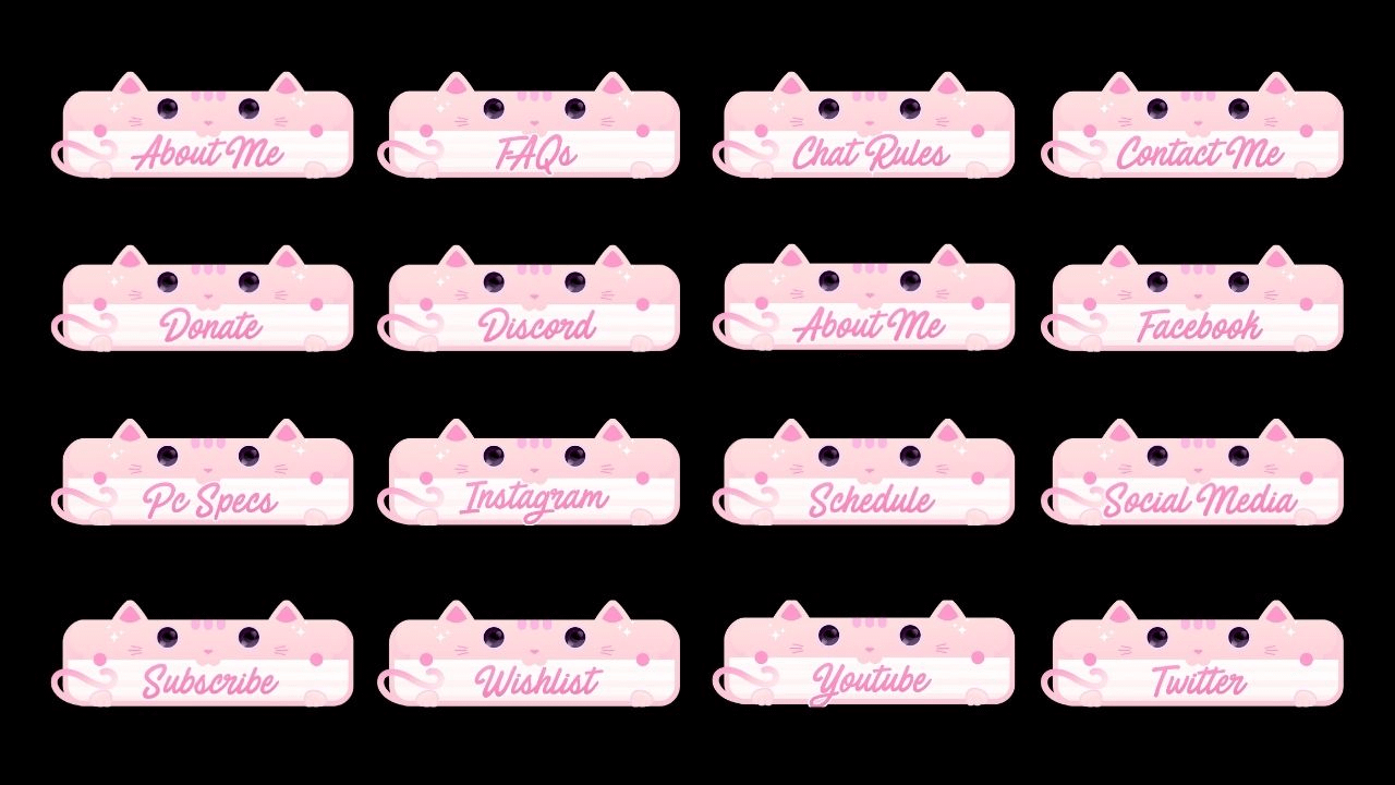 Cute Cat Twitch Panels product image (2)