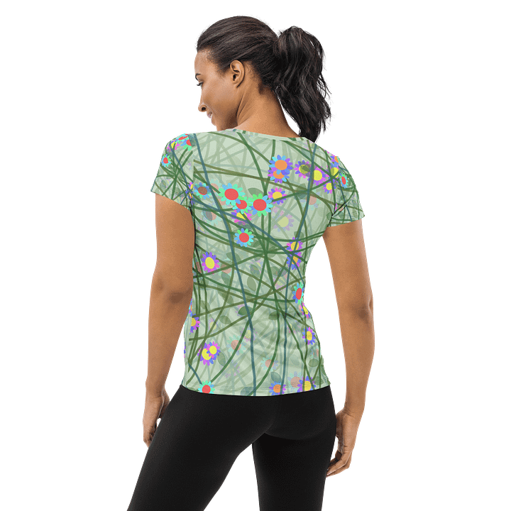 Blossom Burst All-Over Women's Athletic Tee product image (2)