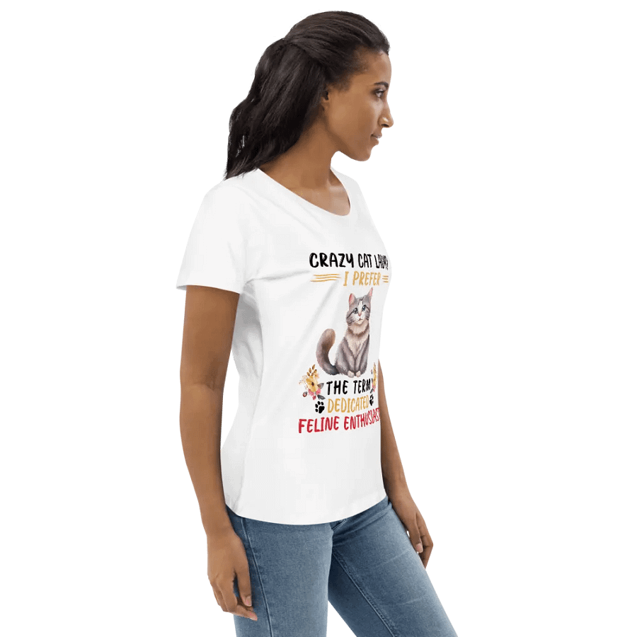 Dedicated Feline Enthusiast Women's Eco Tee product image (4)
