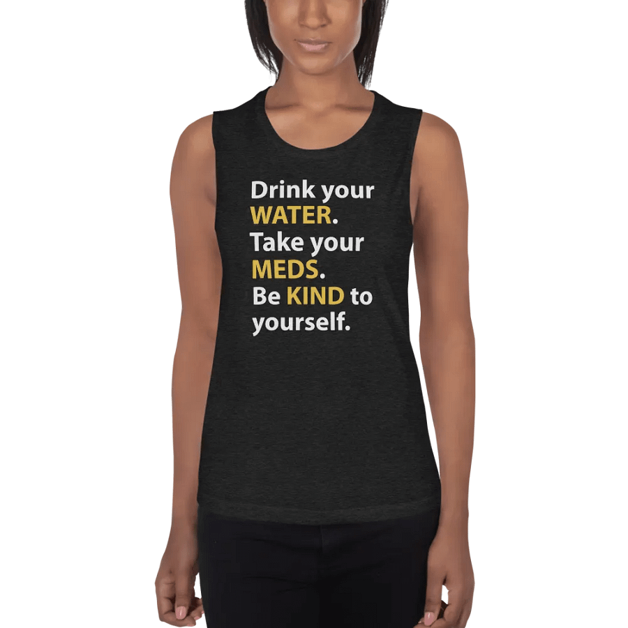 Water, Meds & Kindness (Yellow) product image (1)
