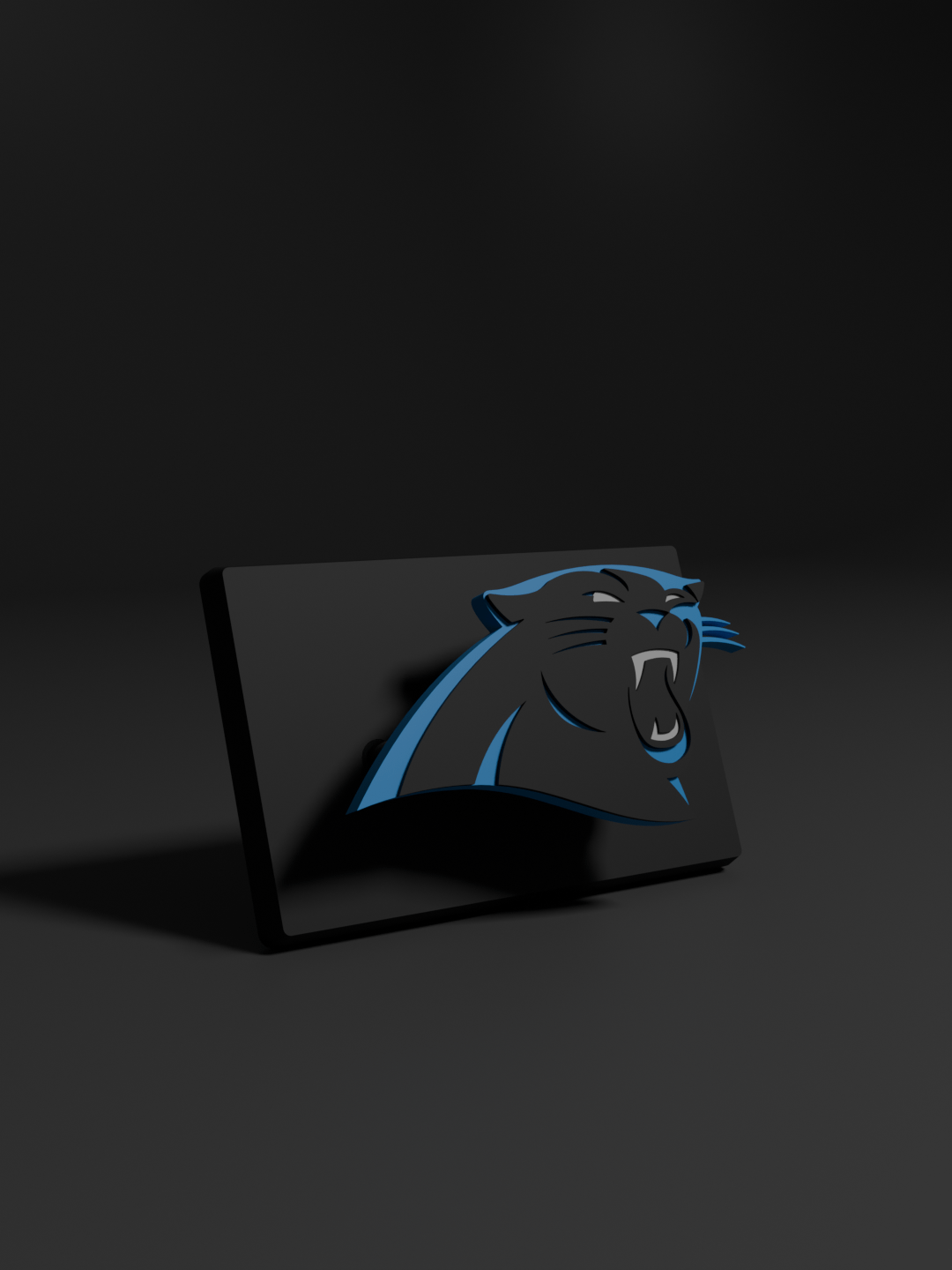 Carolina Panthers 3D Printed Floating Logo Sign (Digital File Only) product image (1)