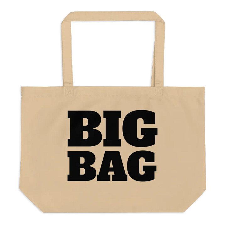 "Big Bag" Certified Organic Cream Cotton Tote product image (1)