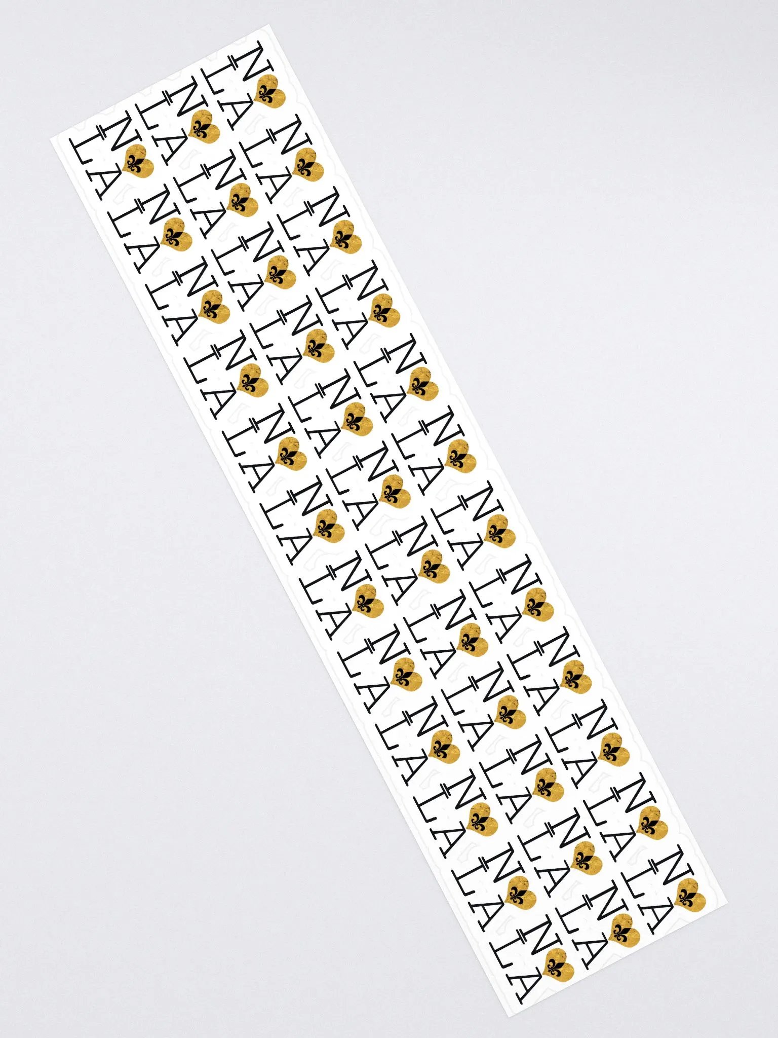 I LOVE NOLA **LEGACY STICKER** (GOLD WRAP HEART LONG) product image (2)