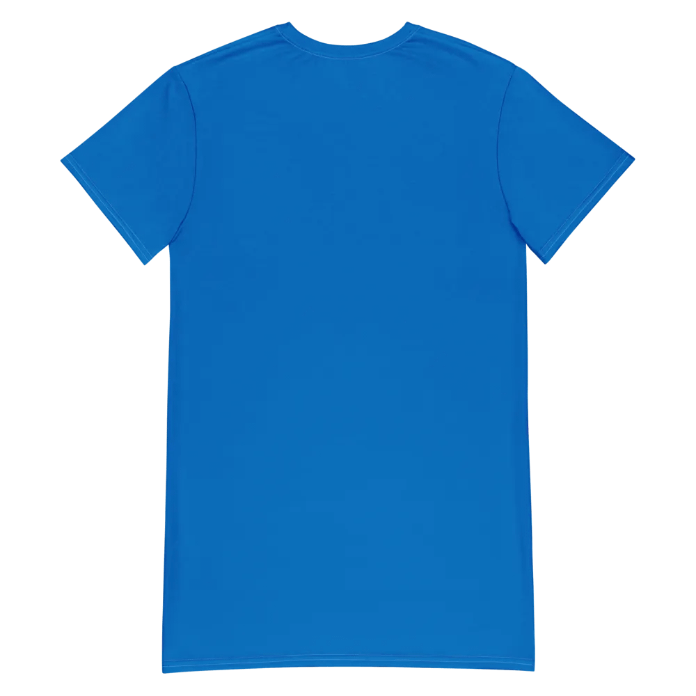 Raq Logo T-shirt Dress (royal blue) product image (6)