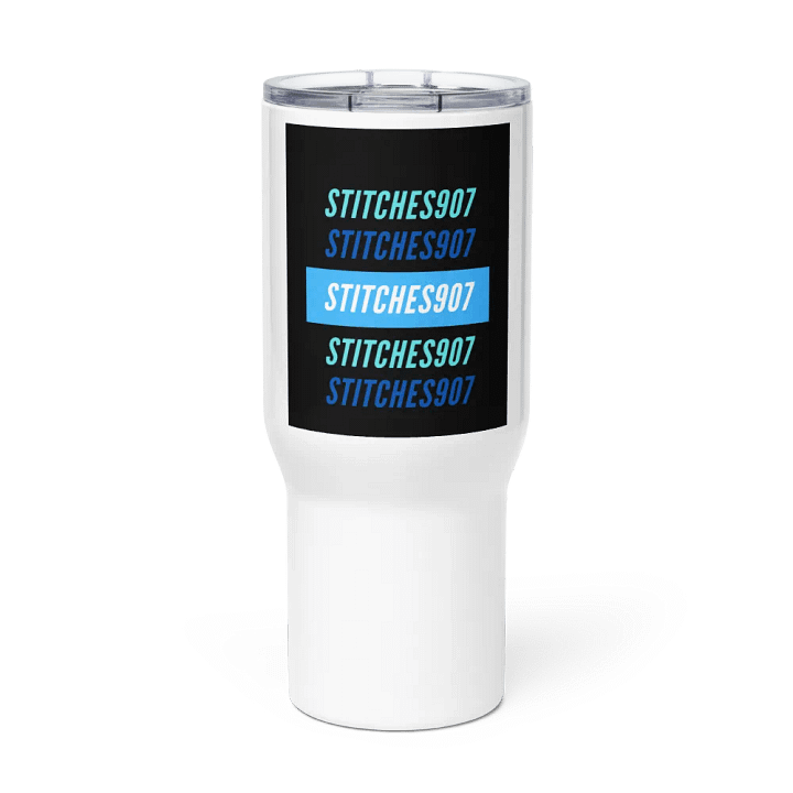 blue stitches travel mug product image (3)