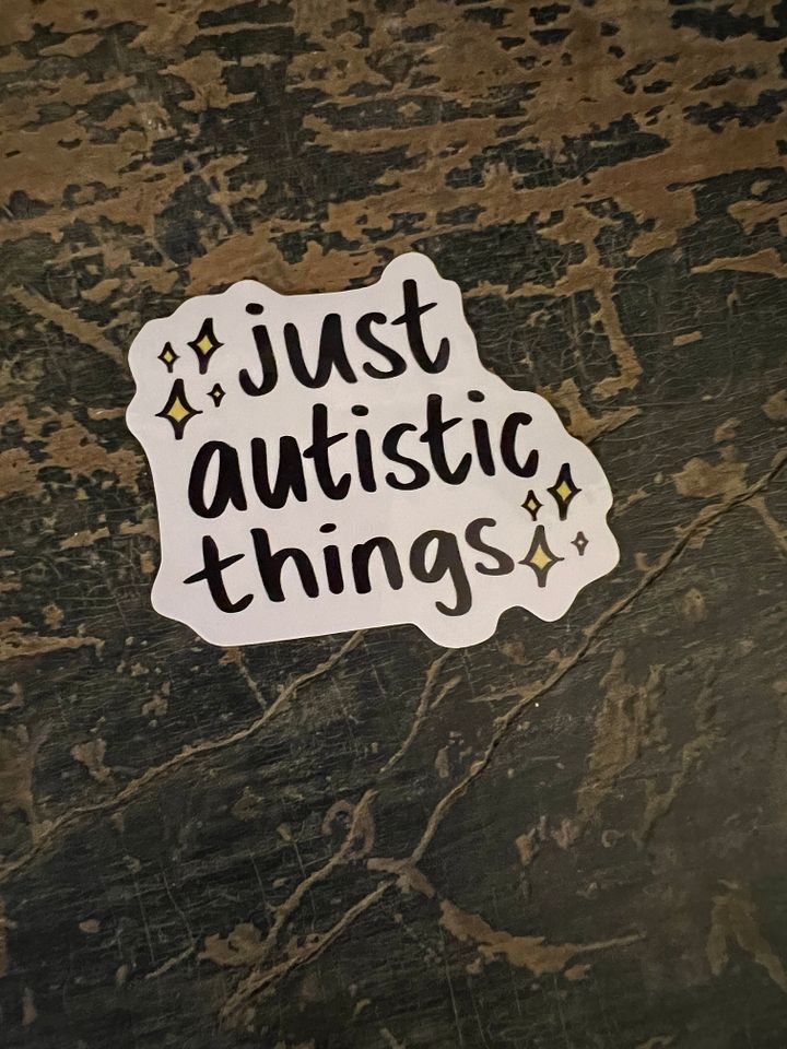 Just Autistic Things Vinyl Sticker product image (2)
