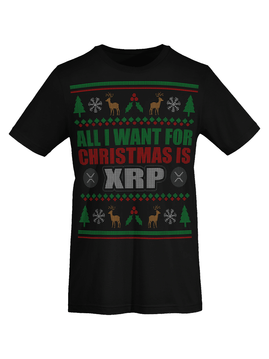 Ugly Christmas Sweater XRP,  Fun Crypto Enthusiast Gift Idea Ugly Christmas Sweater Unisex T-Shirt product image (42)