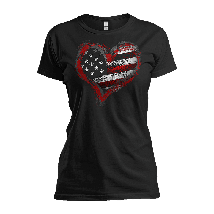 American Flag Heart - Women's Relaxed Fit product image (1)