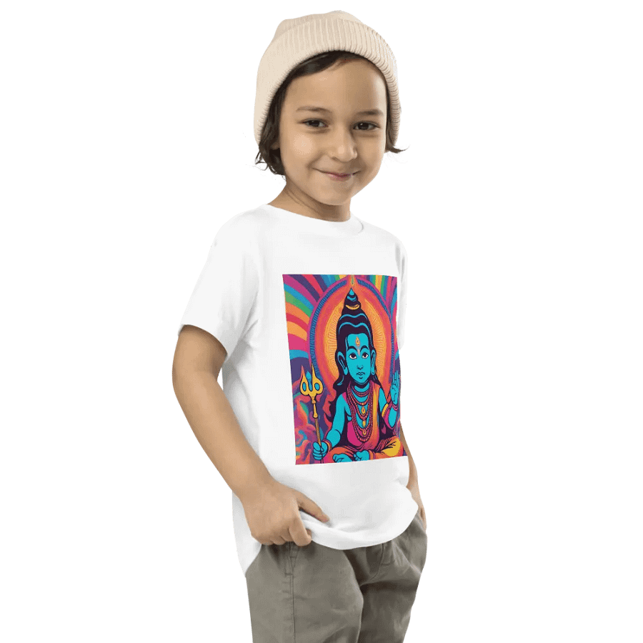 Lord Shiva Psychedelic Bella+Canvas Toddler T-Shirt product image (3)