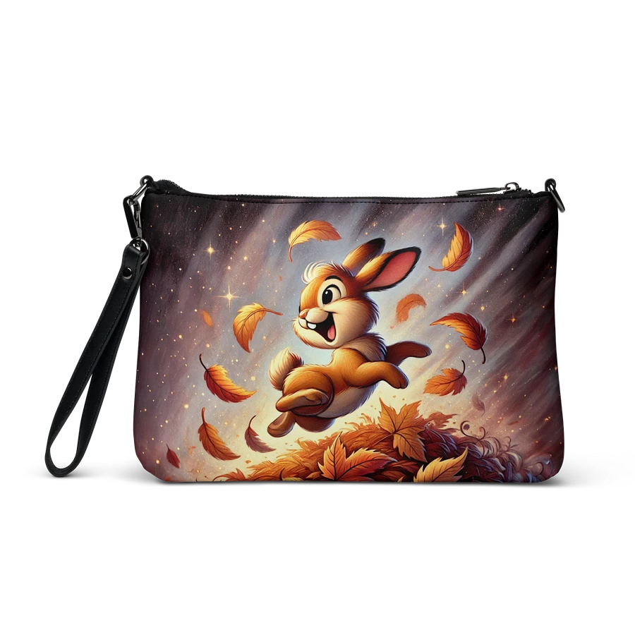 Autumn Leaves Bunny Rabbit Crossbody Bag - Whimsical Purse product image (3)