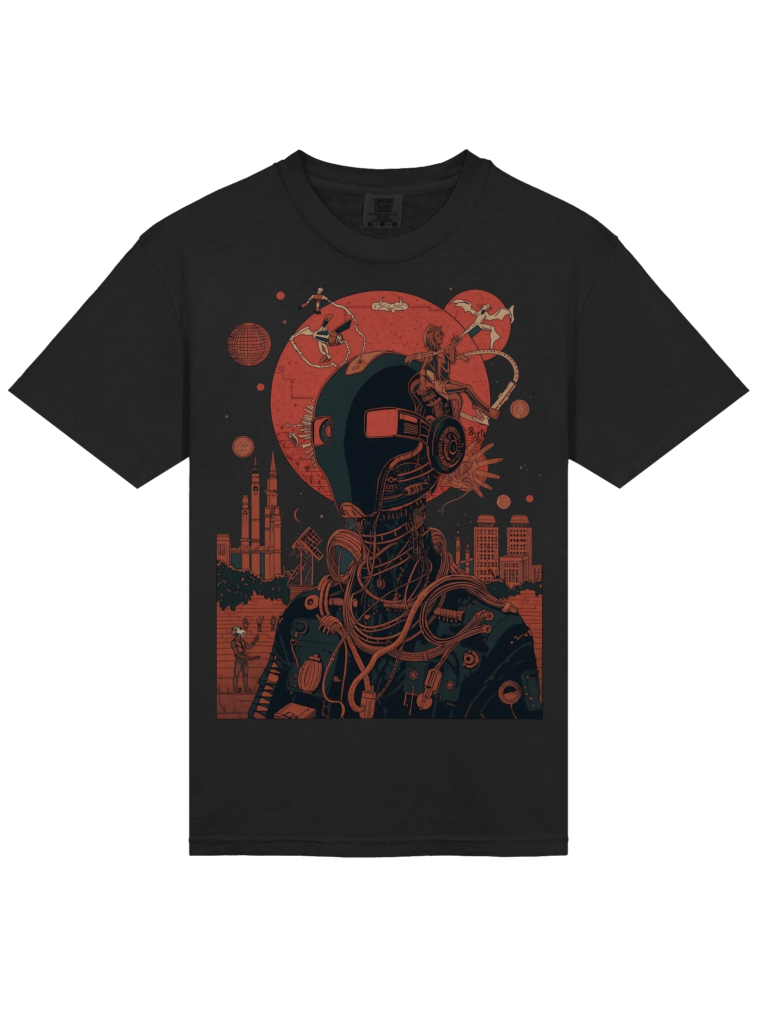 Cyber Wisdom Seeker Heavyweight T-Shirt product image (4)