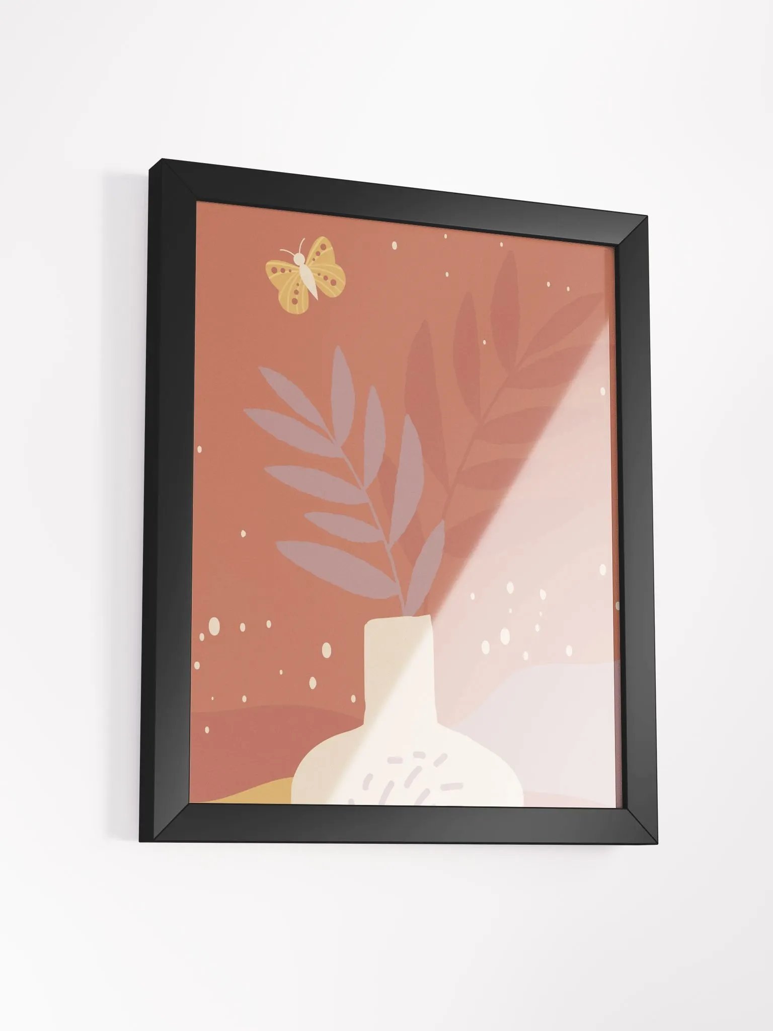 Ethereal Vase and Butterfly Framed Poster product image (37)