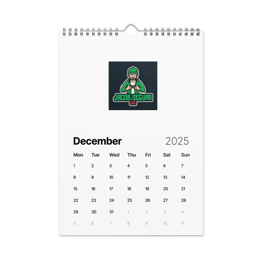 Jacob segura CGZ 2025 Calendar product image (4)