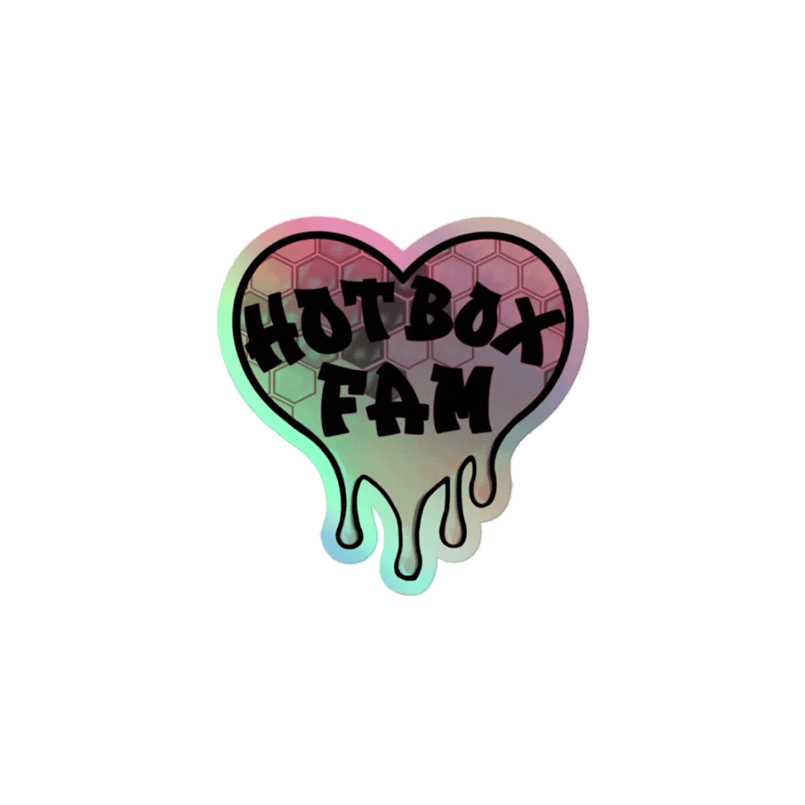 HOT BOX FAM PALE PINK HONEY COMB STICKER product image (1)