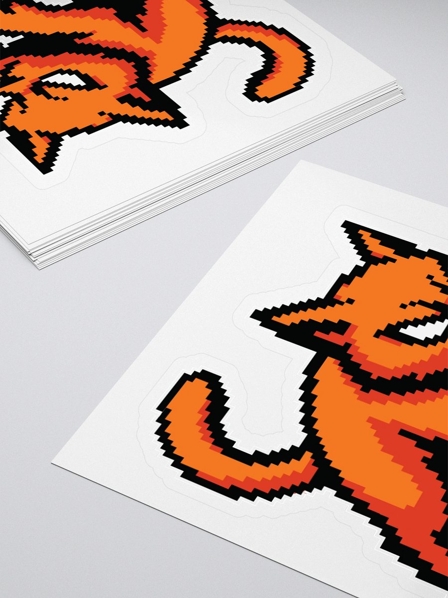 Pixel Purrfection Kiss Cut Stickers product image (4)