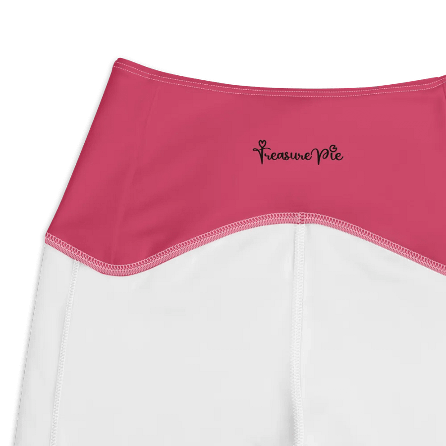 Plain Ruby Red True Summer Women's High Waisted Premium Crossover Leggings with Pockets by Treasure Pie product image (4)