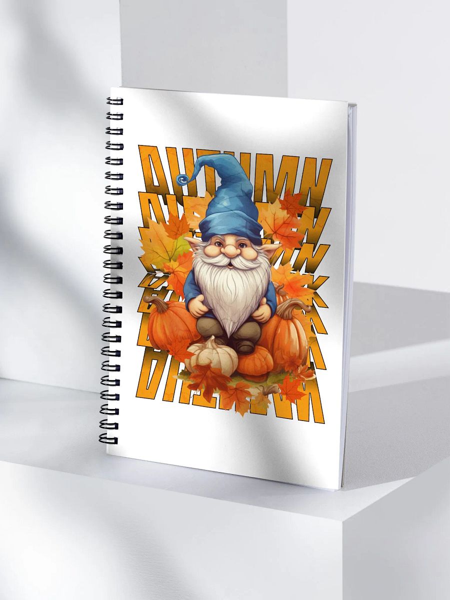 Autumn Gnome Spiral Notebook product image (3)