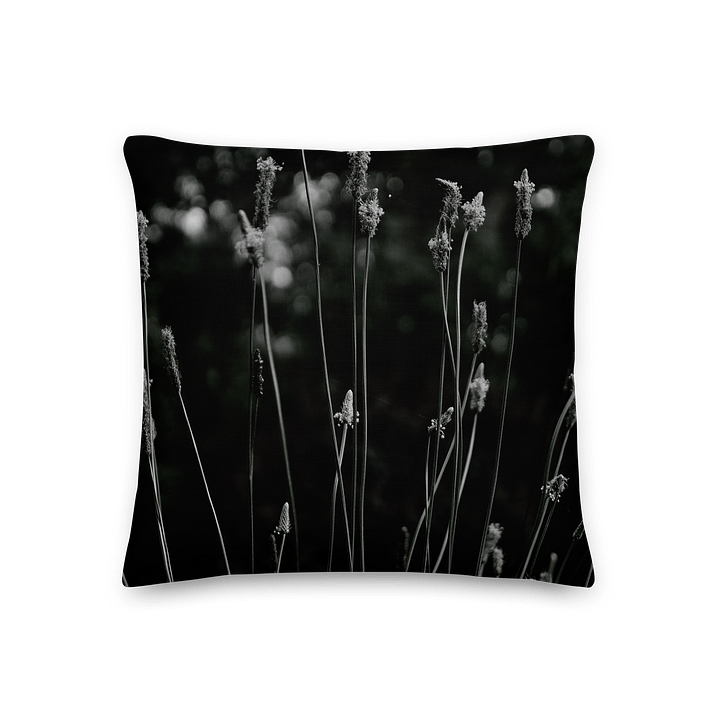 Premium-Kissen - Wildblumen schwarzweiß product image (1)