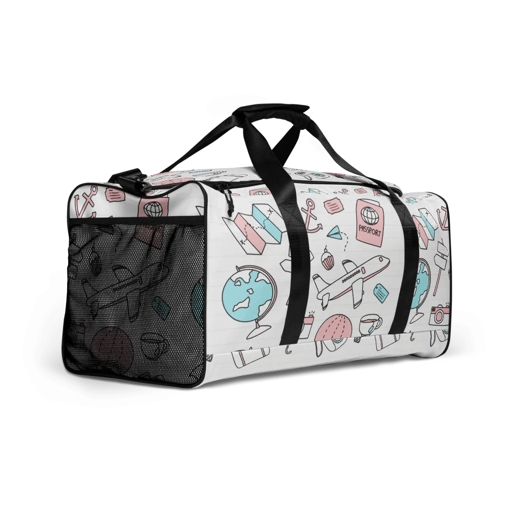 Travel Icons Canvas Duffle Bag product image (11)