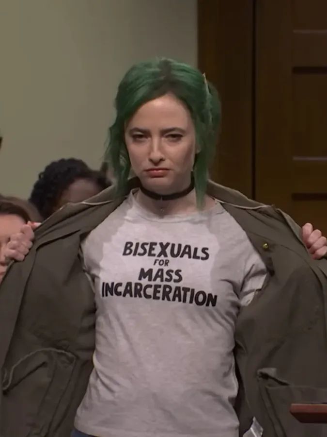 Saturday Night Live Sarah Sherman Bisexuals For Mass Incarceration Shirt product image (2)