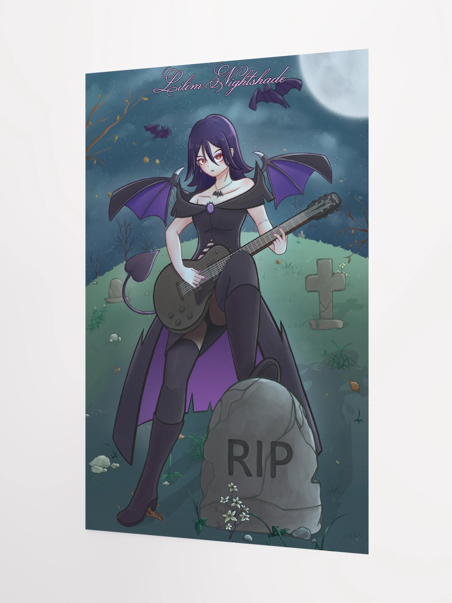 Lilim Nightshade Graveyard Poster product image (8)