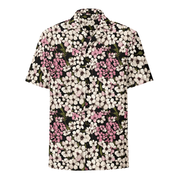 Floral Pattern Baby's Breath Flowers Hawaiian Shirt product image (1)