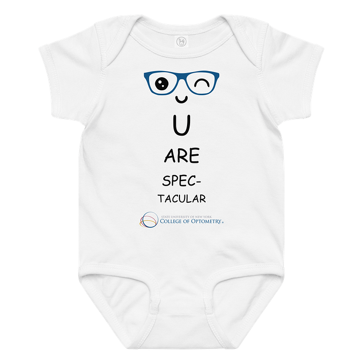 SUNY Optometry - Snellen Chart Baby Onesie product image (1)