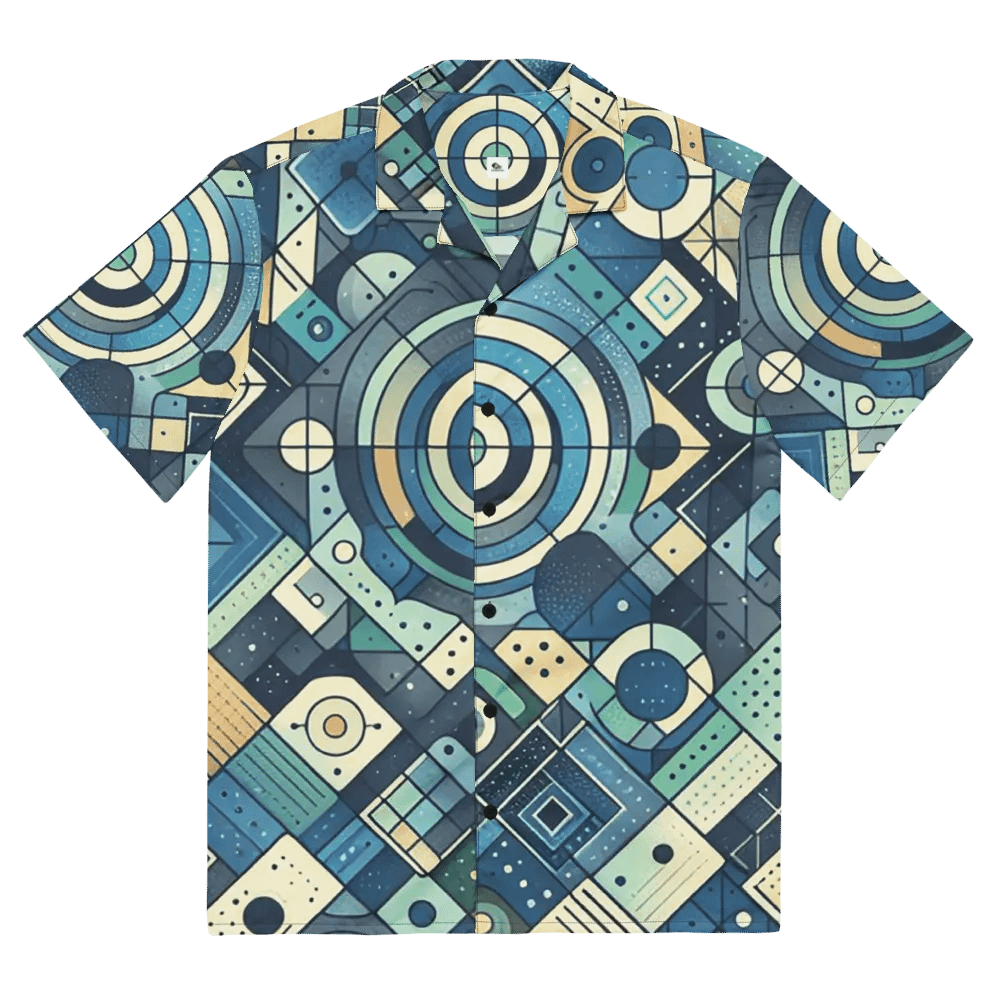 Symmetry Waves Hawaiian Shirt product image (9)