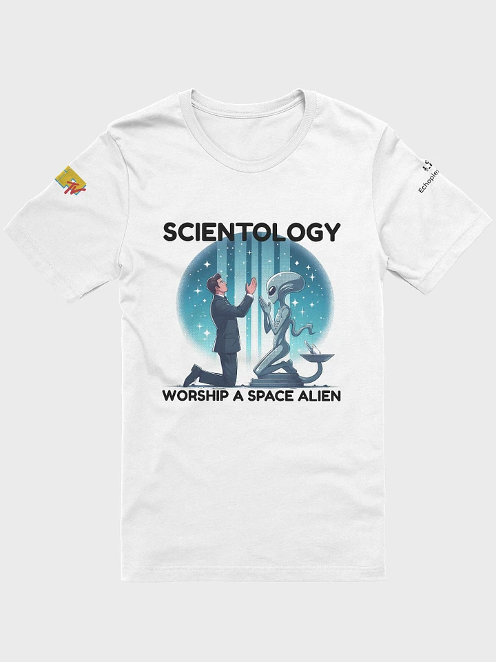 Scientology Worship A Space Alien Tee - Light Colors product image (15)
