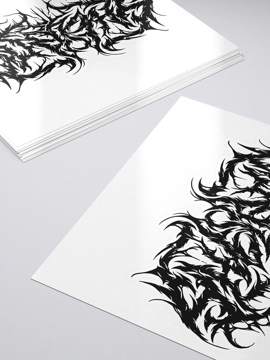 shelBOO Metal Logo Sticker - Black product image (5)