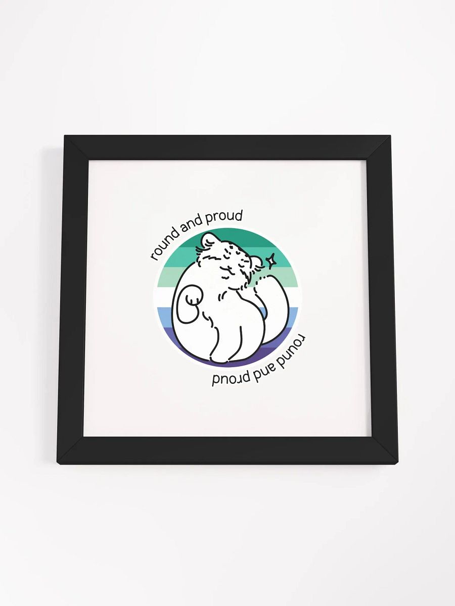 Round and Proud Manul Gay MLM Version - Framed Print product image (10)