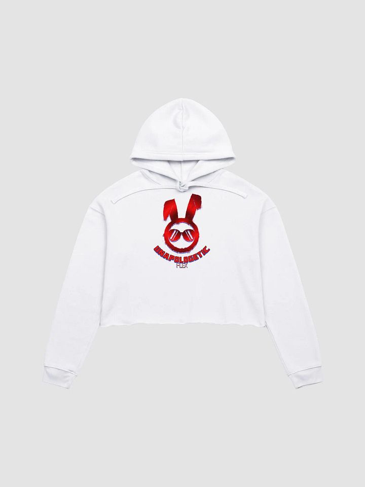 Unapologetic Flex Dripping Logo Design Crop Hoodie product image (2)