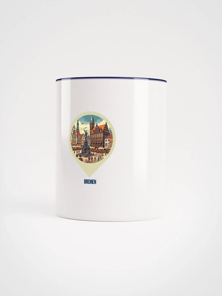 Town Square Reverie Ceramic Mug | AI Design Bremen city product image (1)