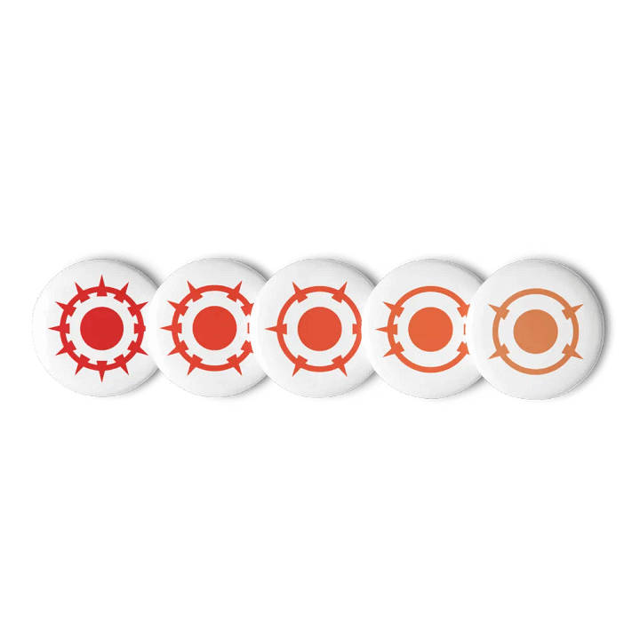Berserk Fire Pin Buttons Set product image (1)