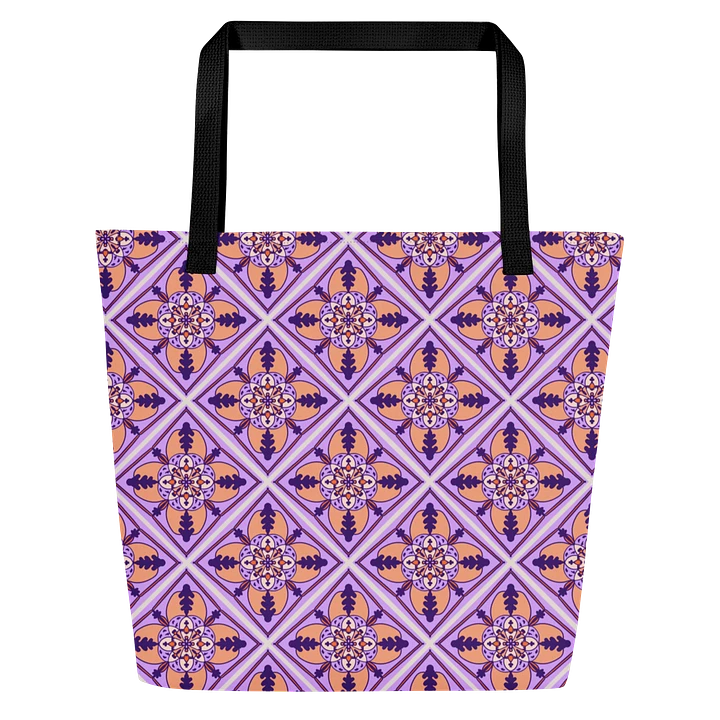 Detailed Symmetrical Pattern All Over Print Tote product image (1)