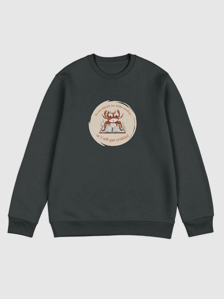 Do not Disturb Crab Book Lover Sweatshirt product image (2)