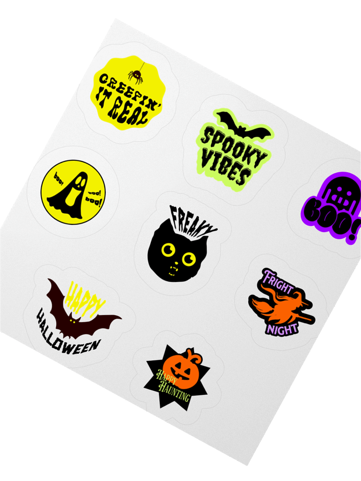 8 Halloween Sticker Set 1 product image (4)