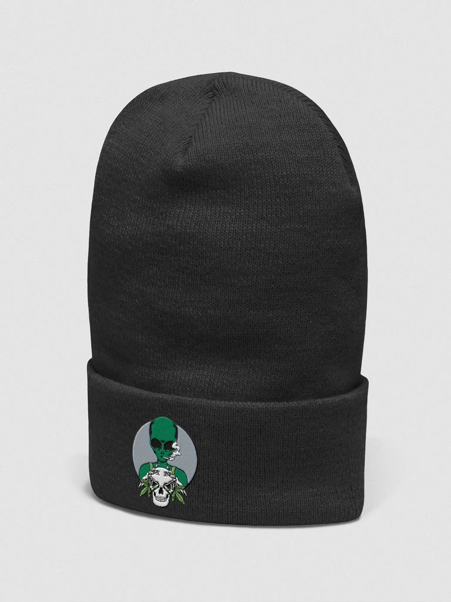 alien with skull Yupoon cuffed beanie product image (12)