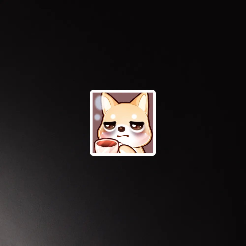 Shiba Coffee Emote Magnet product image (5)