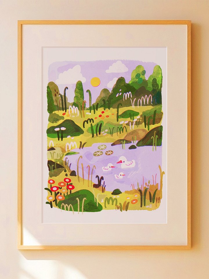Ducky Landscape Print product image (1)