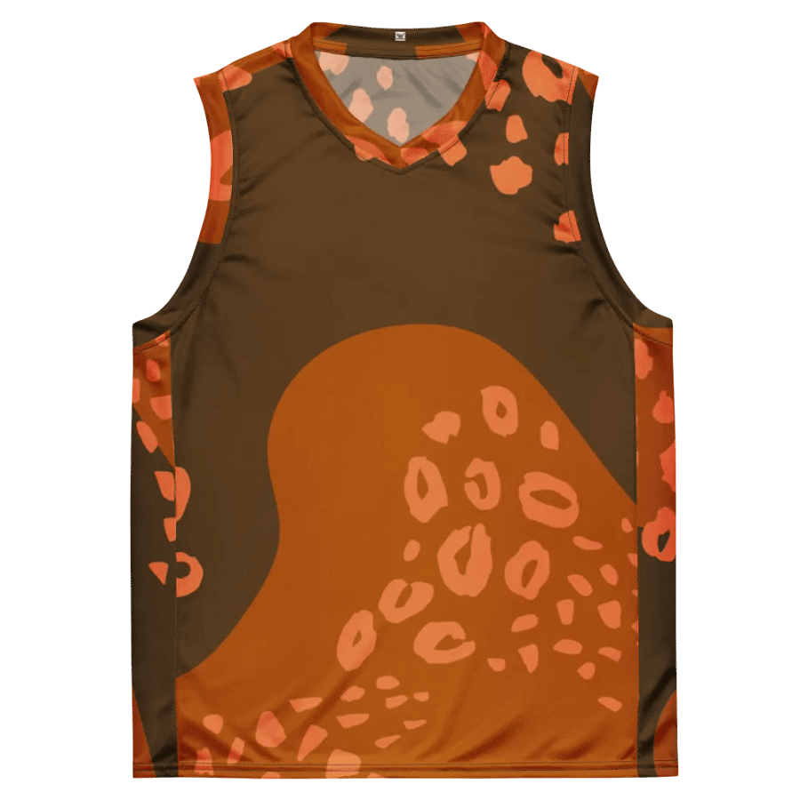 Orange Leopard Dreams All-Over Print Jersey product image (2)