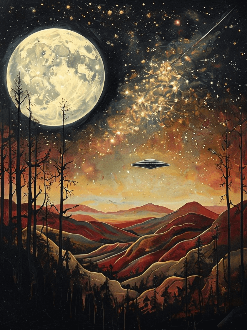 Celestial Nightfall Framed Poster product image (1)
