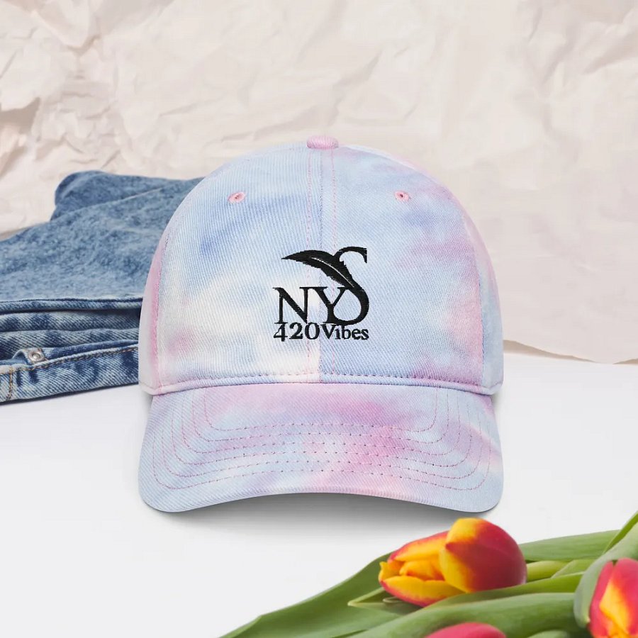 Groovy Vibes Tie-Dye Dad Hat product image (38)