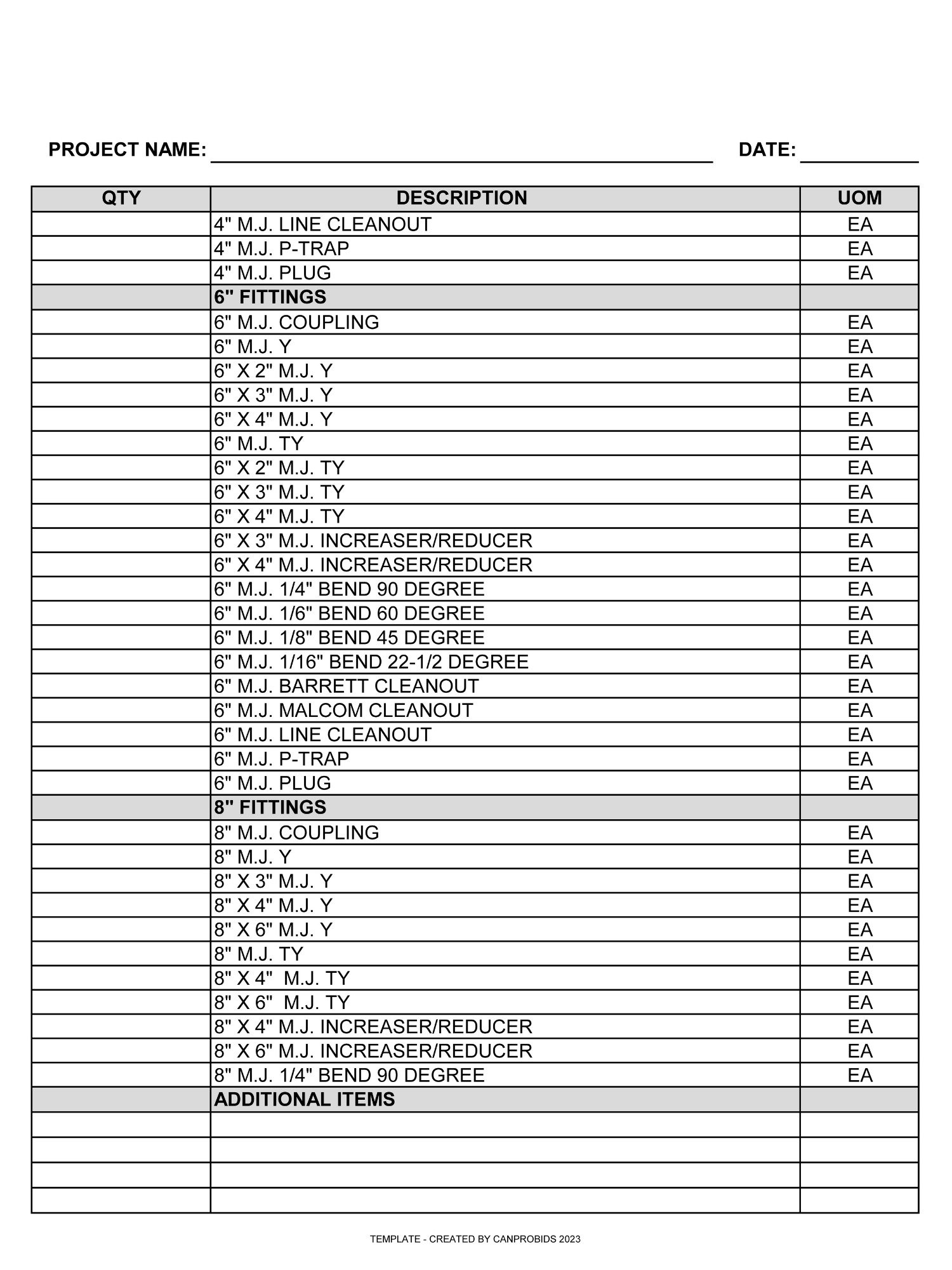 MJ BOM MS Excel Template No 5 product image (4)