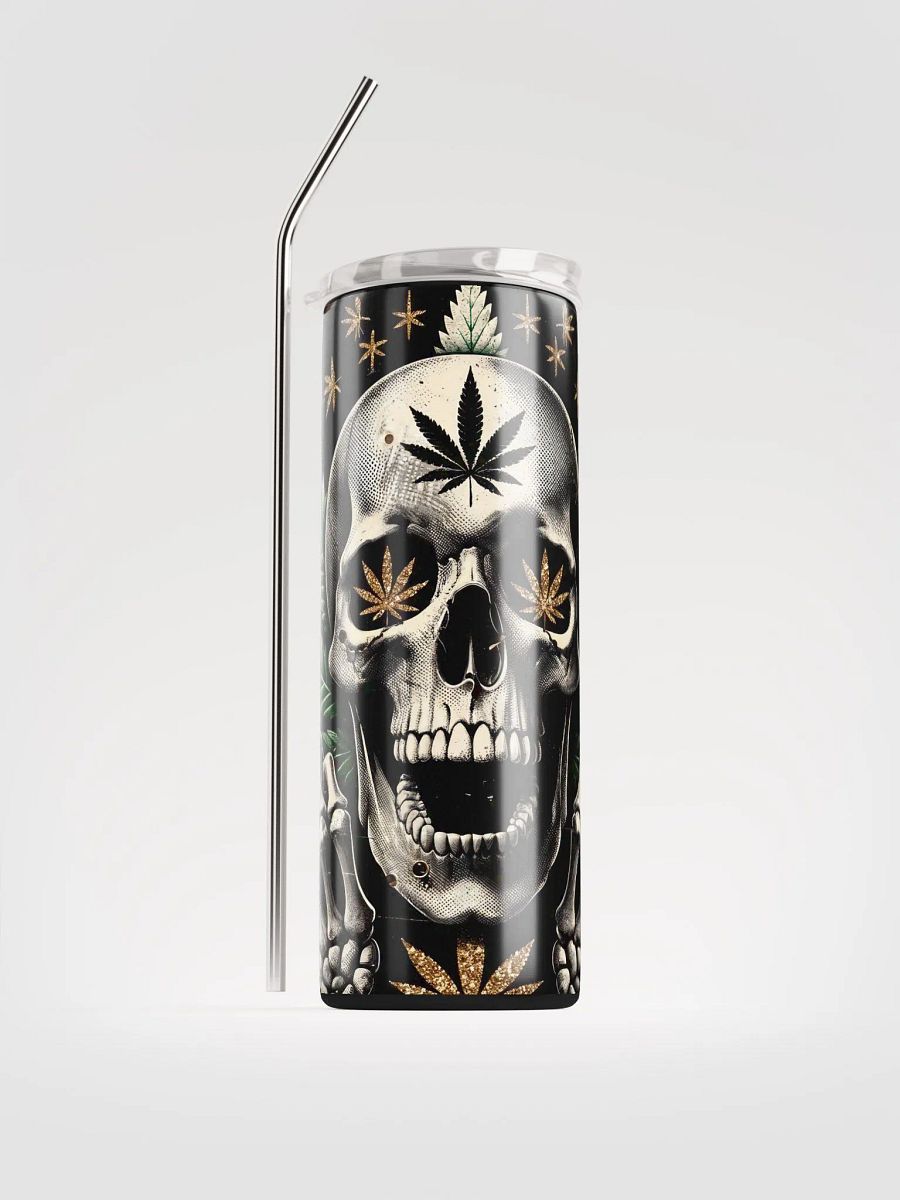 Rebel Leaf Skull Stainless Steel Tumbler product image (1)