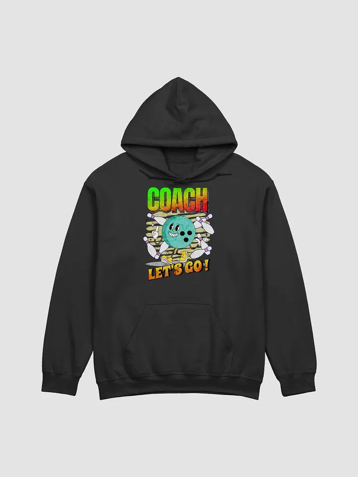 Retro Mascot Coach Bowling Energetic Hoodie product image (1)
