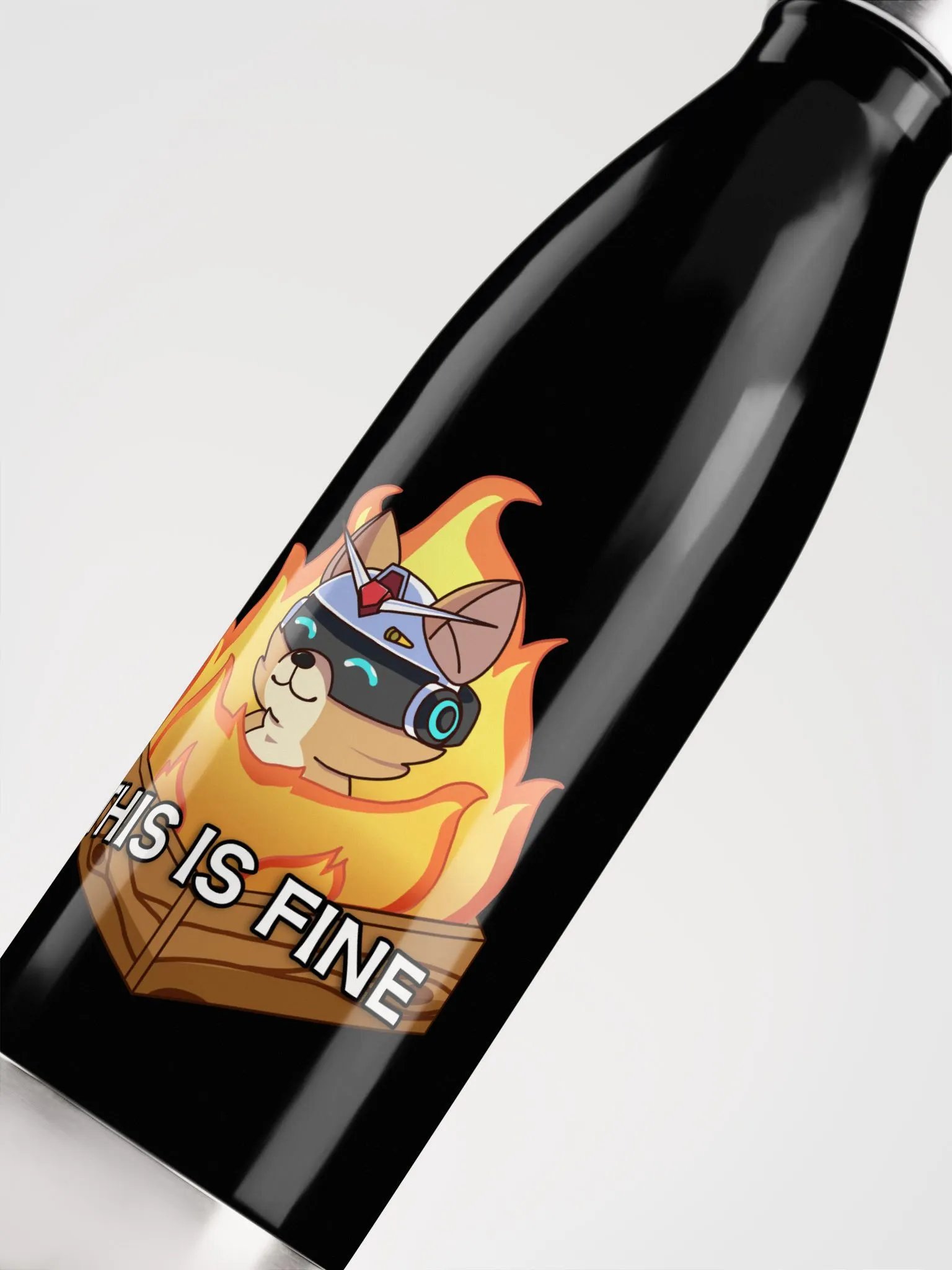 This Is Fine Metal Stainless Steel Water Bottle product image (9)
