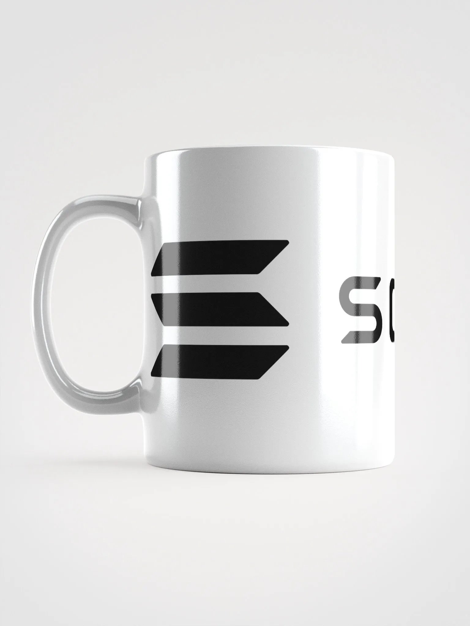Solana Logo White Glossy Mug product image (5)