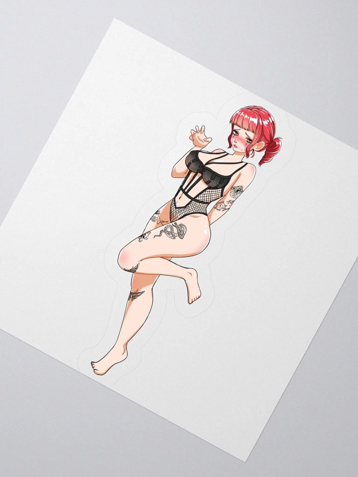 MeeshVS Clown Girl Standing Sticker (Red Hair) product image (2)
