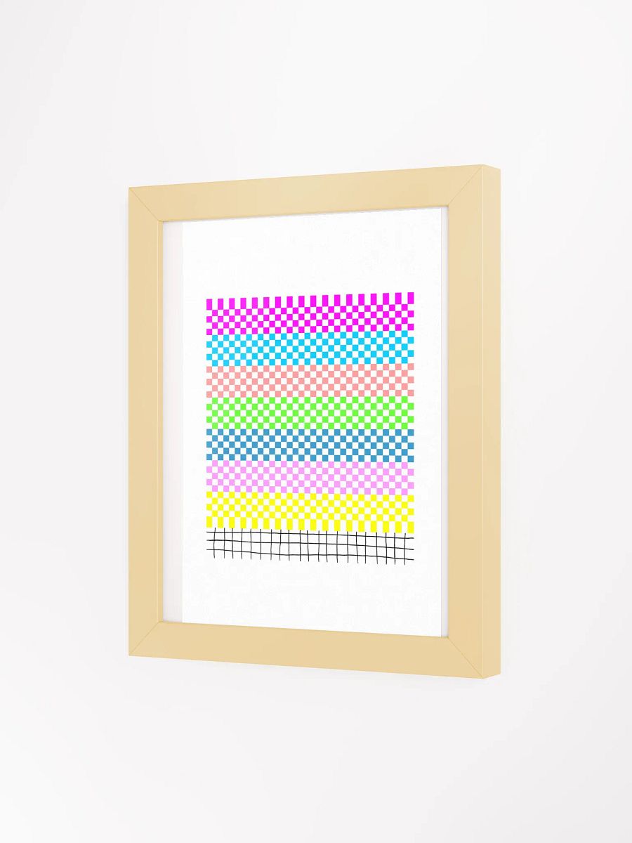 Vibrant Checkered Mesh Framed Poster product image (32)